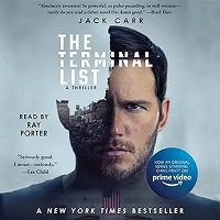 The Terminal List audiobook cover featuring a dark military thriller theme